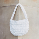 White Dale Quilted Shoulder Bag | AILI'S CORNER