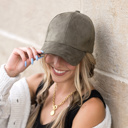  Suede Boyfriend Ball Cap Hat | AILI'S CORNER