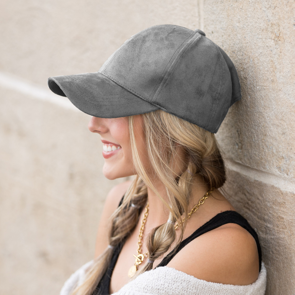 Suede Boyfriend Ball Cap Hat | AILI'S CORNER