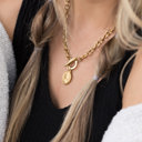  18K Stainless Steel Coin Accent Necklace | AILI'S CORNER