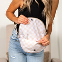  Olivia Nylon Checkered Foldover Crossbody | AILI'S CORNER