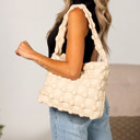  Maya Basket Weave Puffer Tote | AILI'S CORNER