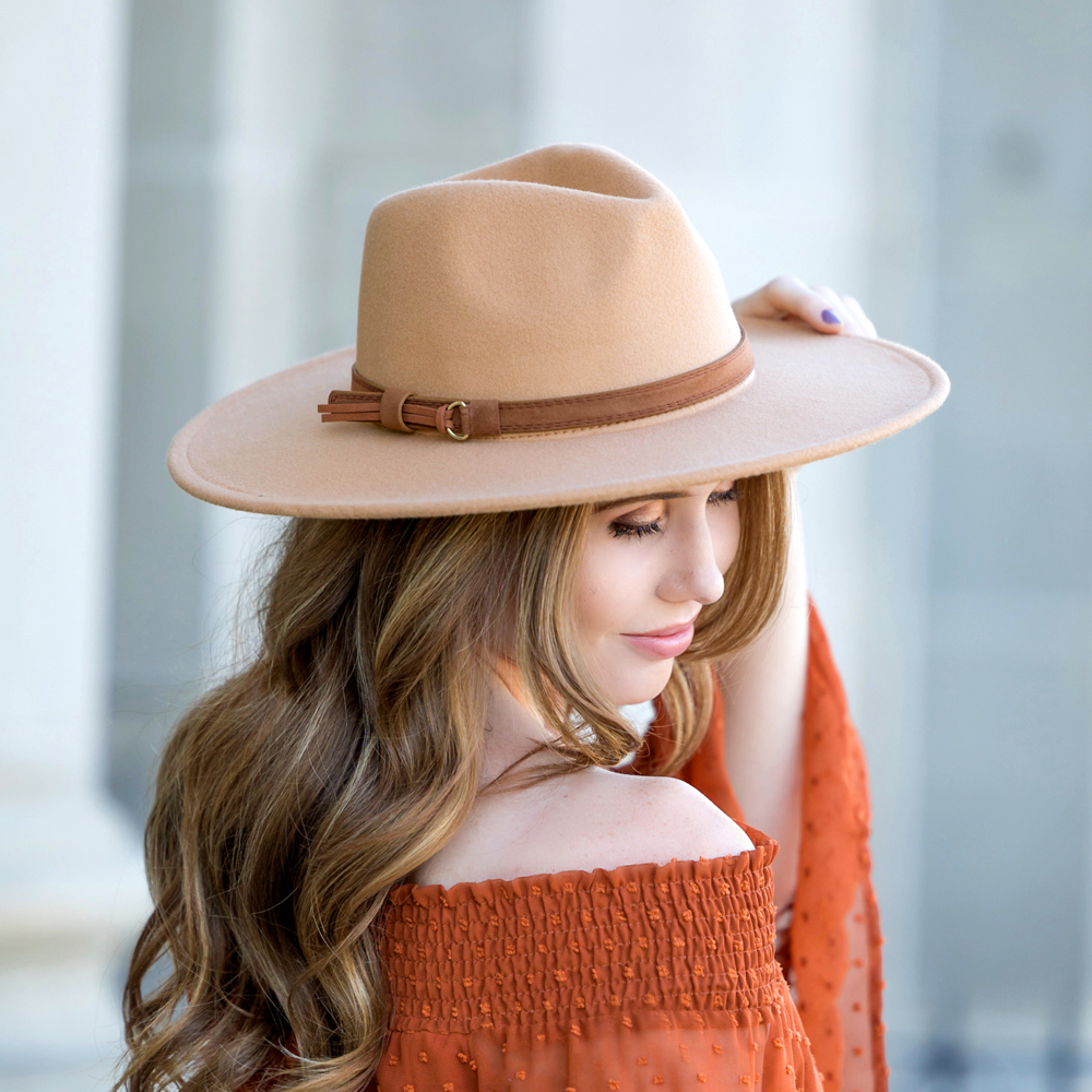 Wide Brim Panama Fedora Hat | AILI'S CORNER