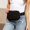  Evyn Quilted Puffer Sling Belt Bum Bag | AILI'S CORNER