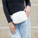  Lola Boucle Sherpa Sling/Belt Bag | AILI'S CORNER