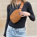  Lola Boucle Sherpa Sling/Belt Bag | AILI'S CORNER