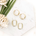  14K STAINLESS STEEL EVERYDAY HUGGIE EARRINGS  | AILI'S CORNER