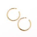  14K STAINLESS STEEL OPEN HOOP EARRINGS  | AILI'S CORNER