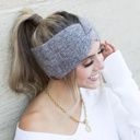 Dark Gray Gray C.C® Cozy Marled Headwrap