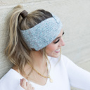 Aqua Blue C.C® Cozy Marled Headwrap