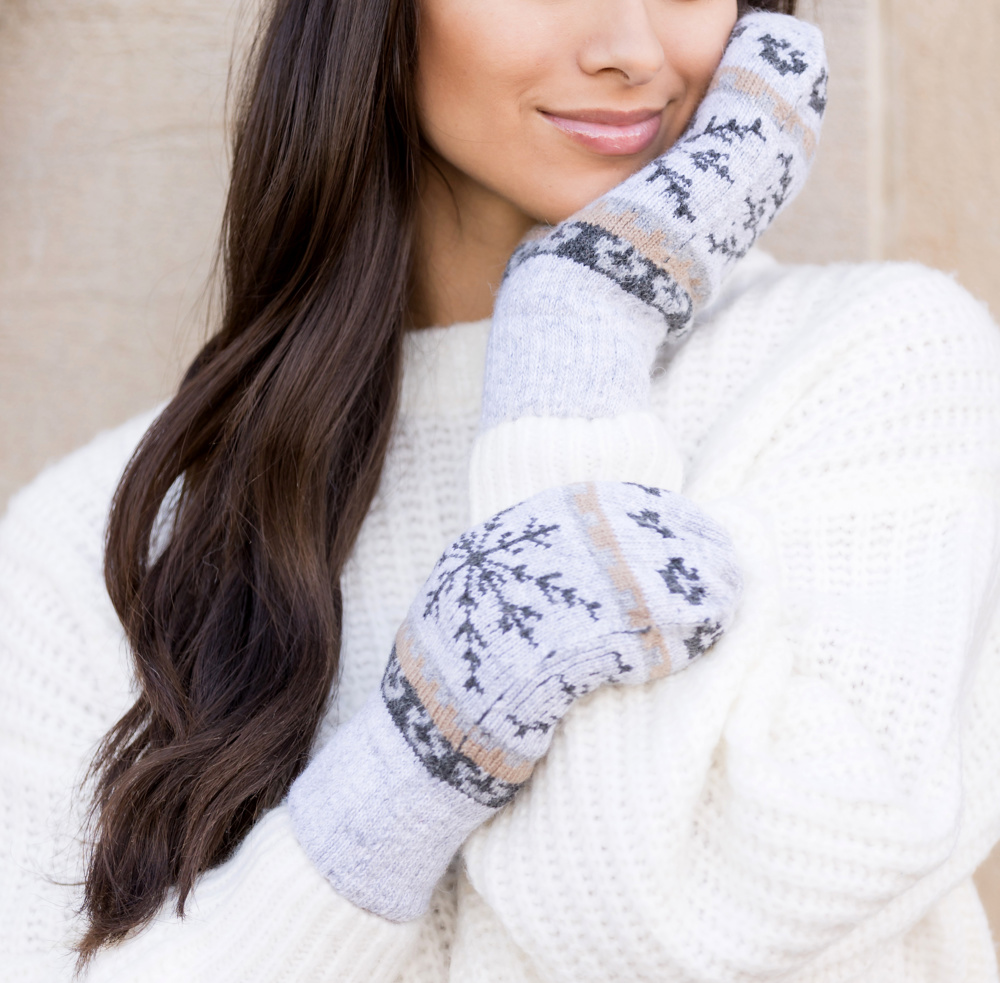 Nordic Snowflake Mittens | AILI'S CORNER