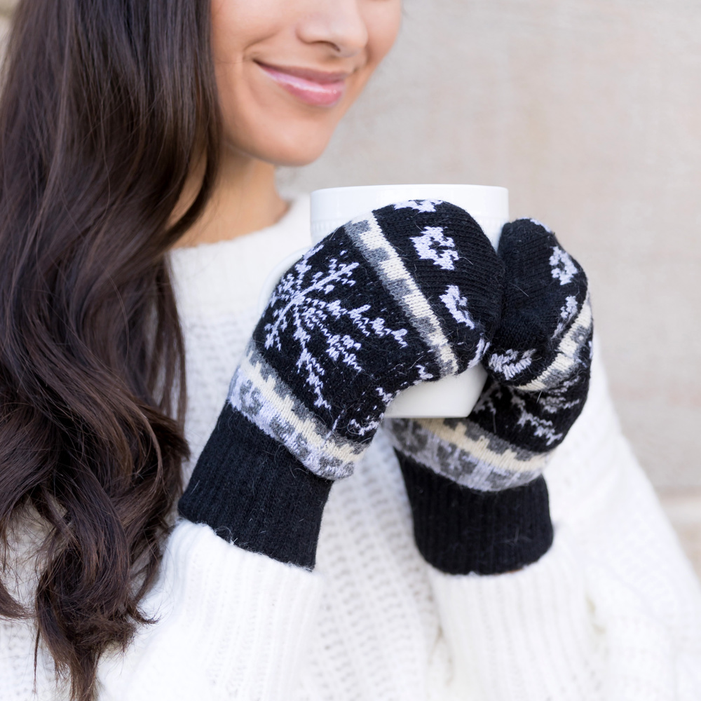 Nordic Snowflake Mittens | AILI'S CORNER