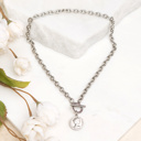  18K Stainless Steel Coin Accent Necklace | AILI'S CORNER