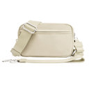 Almond Sydney Oversize Convertible ID Crossbody Bag | AILI'S CORNER