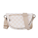  Olivia Nylon Checkered Foldover Crossbody | AILI'S CORNER