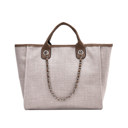 Bisque Edith Tweed Tote Bag | AILI'S CORNER