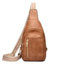 Cognac Genevive Sling Crossbody | AILI'S CORNER