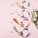  Silicone Monochromatic Key Ring Bracelet | AILI'S CORNER