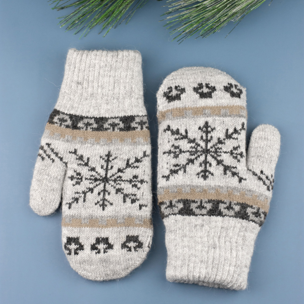 Nordic Snowflake Mittens | AILI'S CORNER