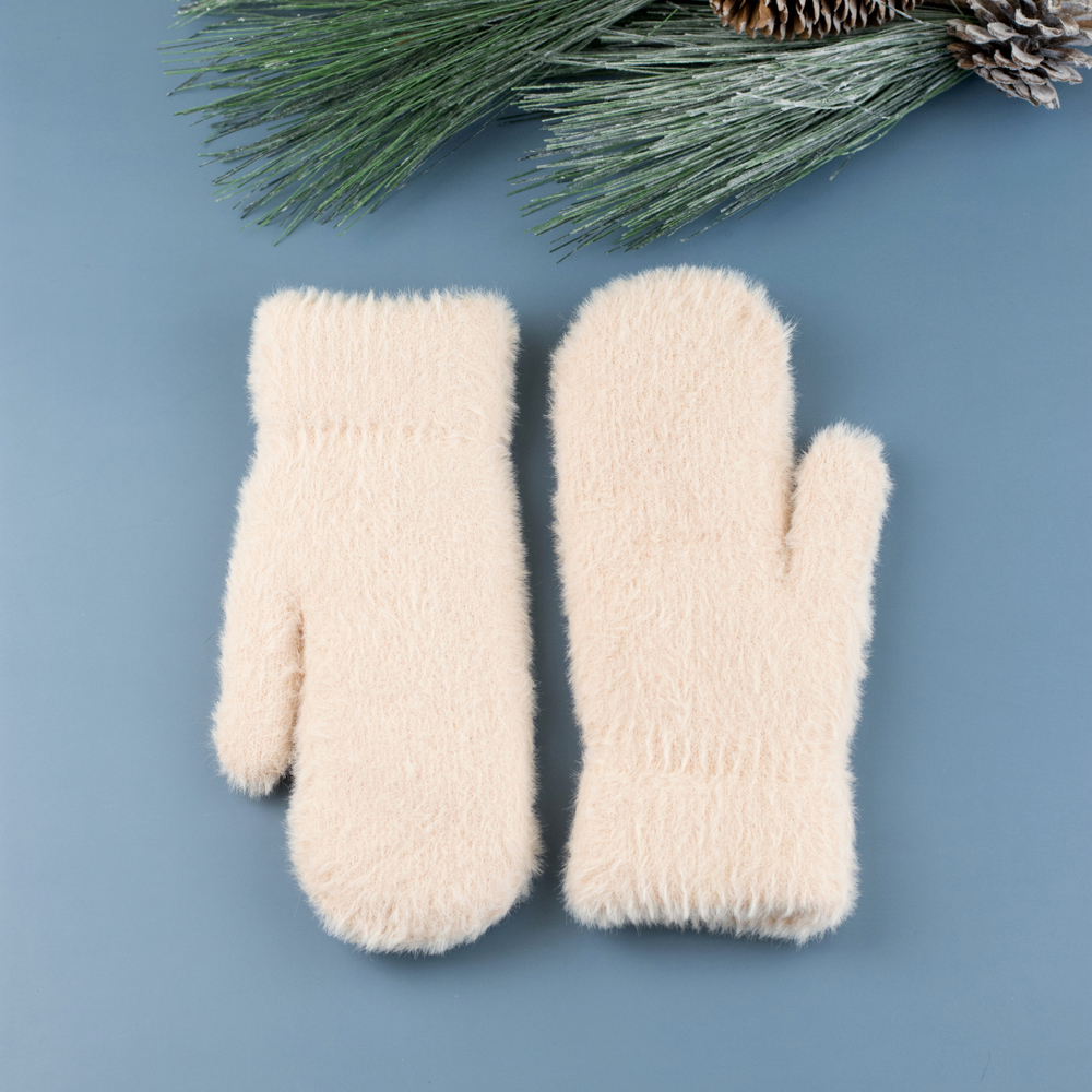 Plush Fur Lined Mittens | AILI'S CORNER