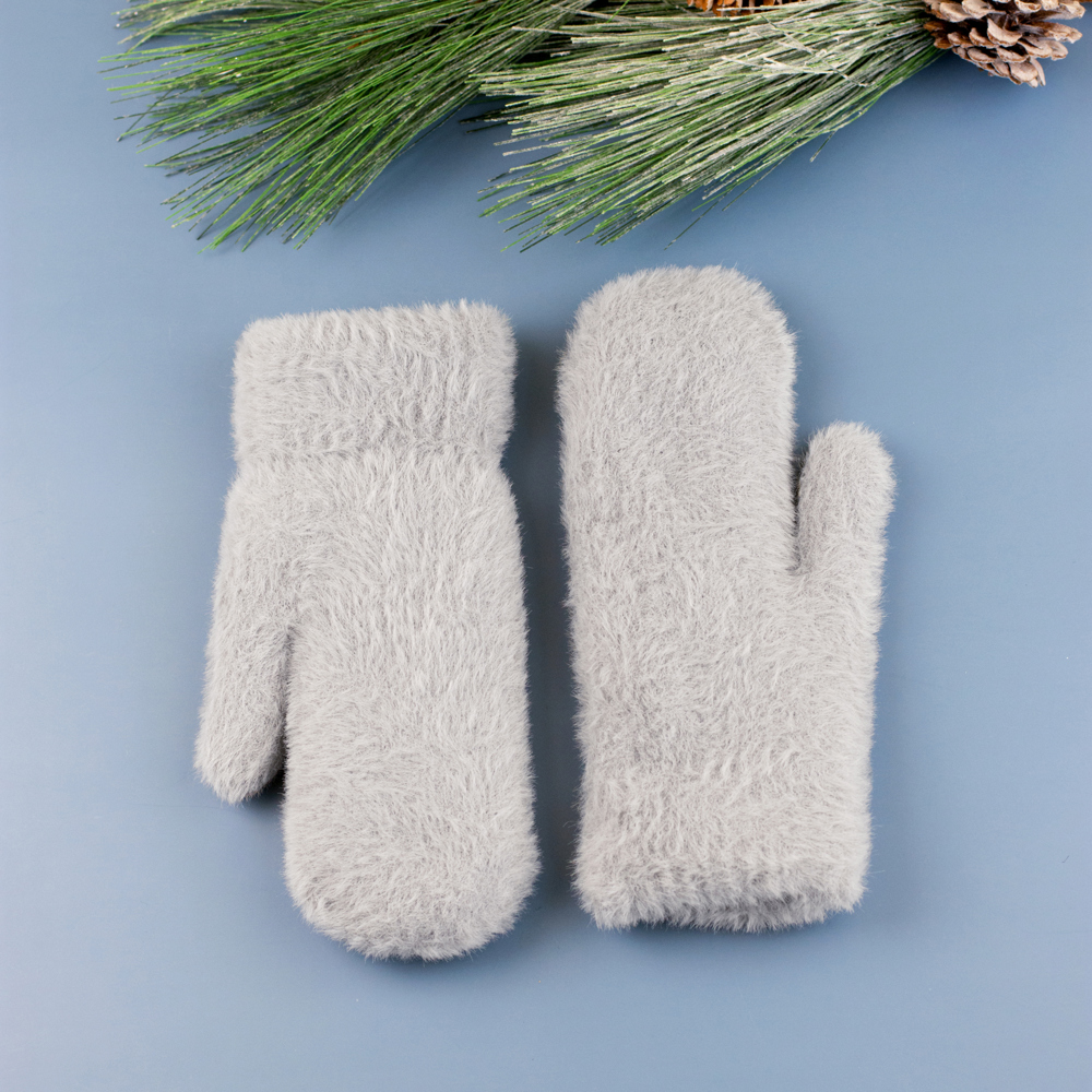 Plush Fur Lined Mittens | AILI'S CORNER