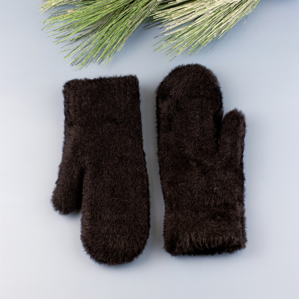 Plush Fur Lined Mittens | AILI'S CORNER