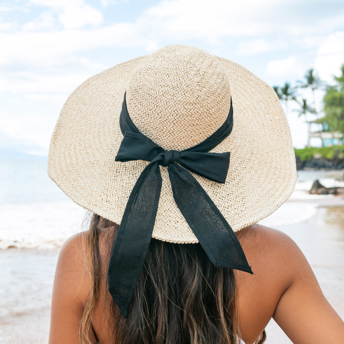 Bow Accent Peasant Sunhat | AILI'S CORNER