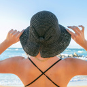  Bow Accent Straw Hat | AILI'S CORNER