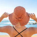  Bow Accent Straw Hat | AILI'S CORNER