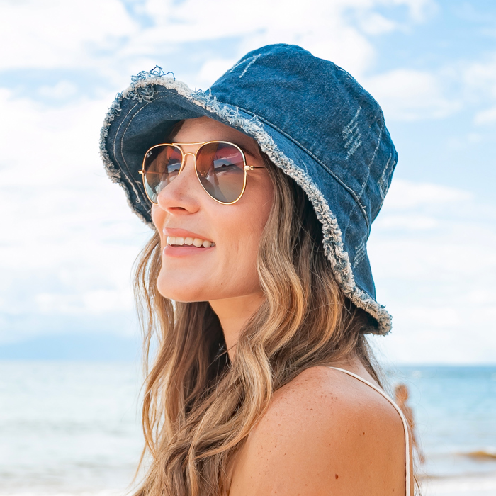 Denim Bucket Hat | AILI'S CORNER