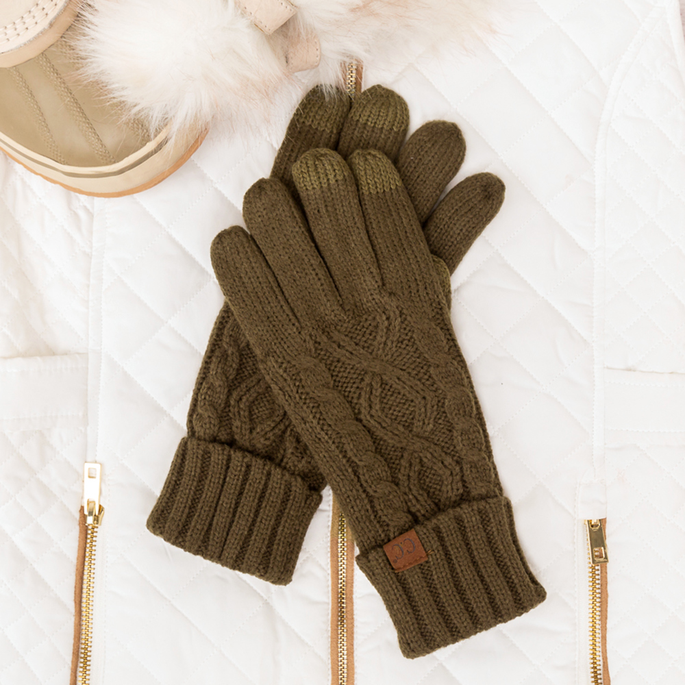 C.C® Cable Knit Lined Gloves