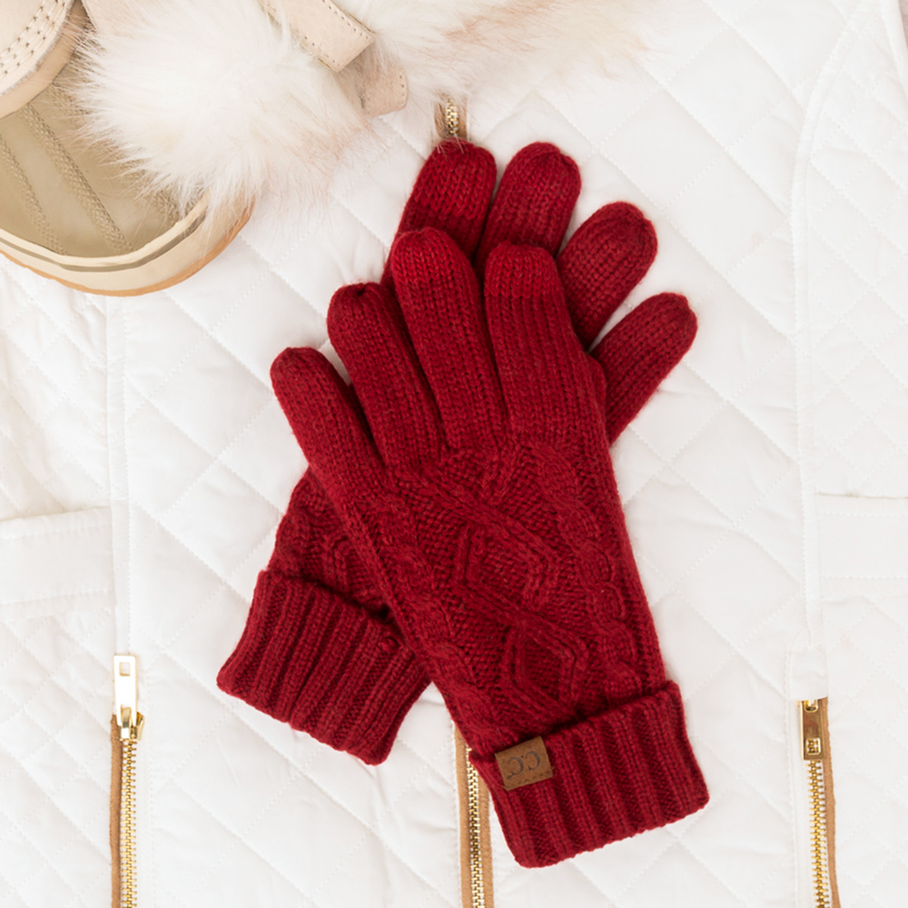 C.C® Cable Knit Lined Gloves