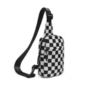  Kenzie Nylon Checkered Sling Bag | AILI'S CORNER