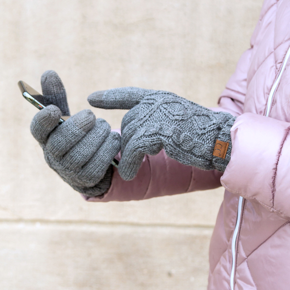 C.C® Cable Knit Lined Gloves