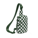  Kenzie Nylon Checkered Sling Bag | AILI'S CORNER