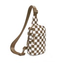  Kenzie Nylon Checkered Sling Bag | AILI'S CORNER