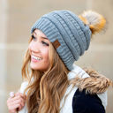  C.C® Fur Pom Beanie