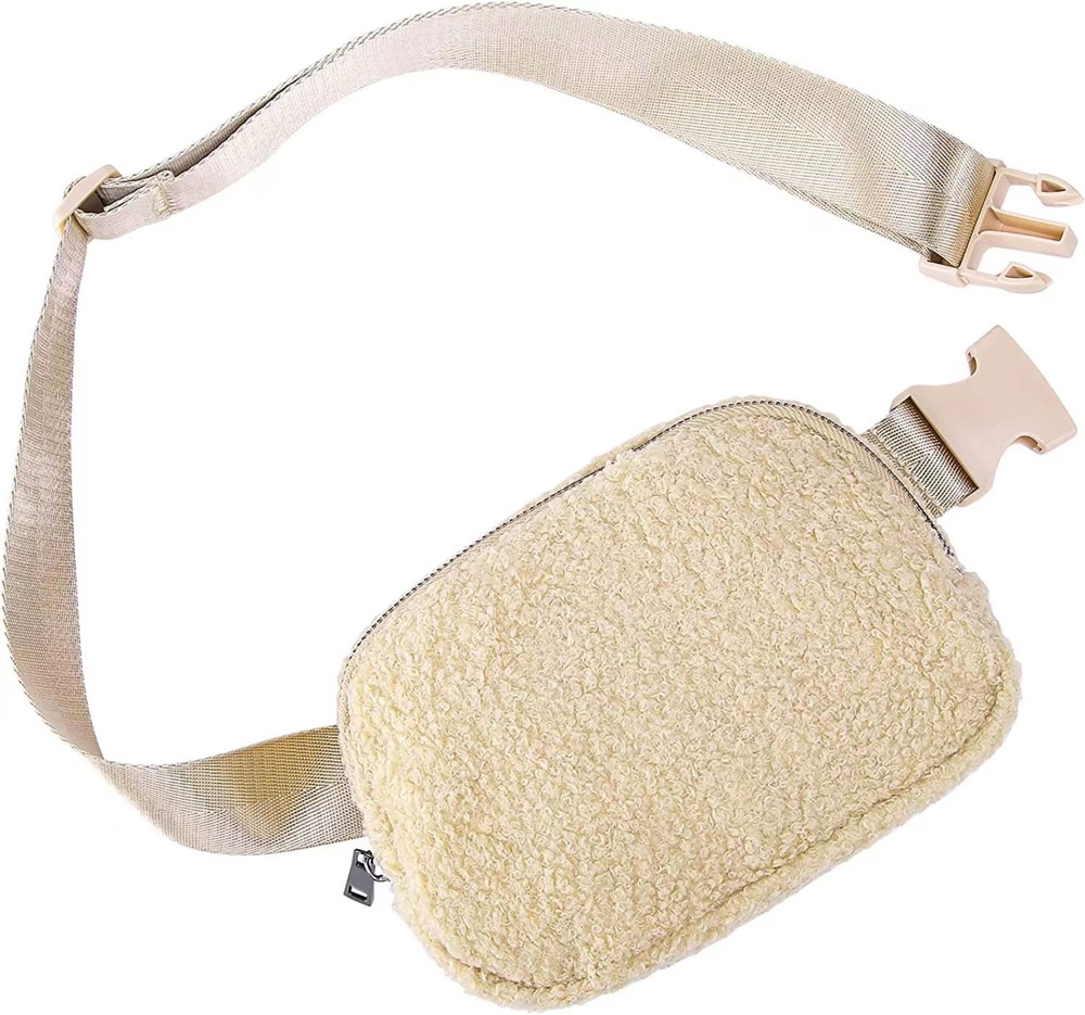 Lola Boucle Sherpa Sling/Belt Bag | AILI'S CORNER