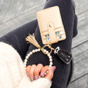  Pearl Key Ring Wallet Bracelet | AILI'S CORNER