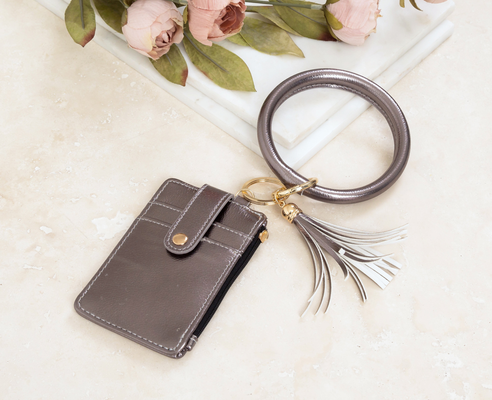 Key Ring ID Wallet Zip Bracelet | AILI'S CORNER