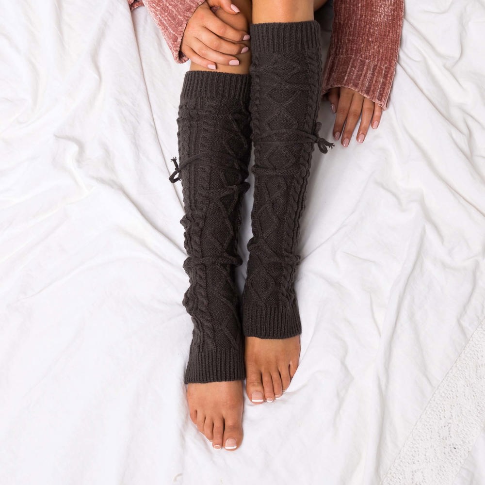 Long Cable-Knit Leg Warmers | AILI'S CORNER