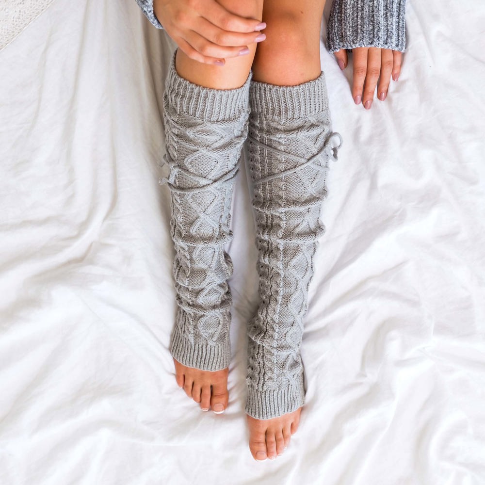 Long Cable-Knit Leg Warmers | AILI'S CORNER