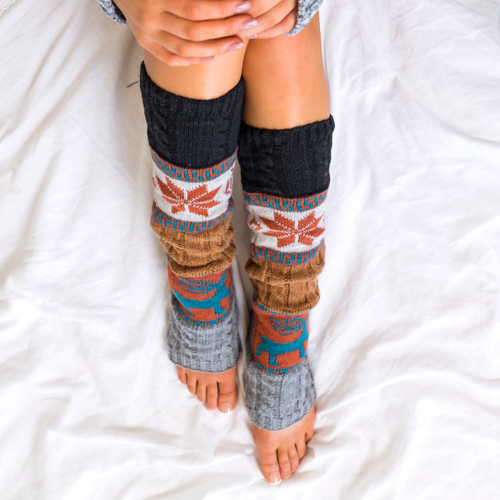 Nordic Snowflake Leg Warmers | AILI'S CORNER