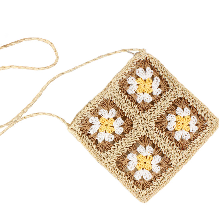 Eliza Crochet Straw Crossbody | AILI'S CORNER