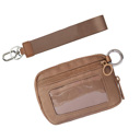 Mocha Dakota Wristlet ID Wallet Pouch | AILI'S CORNER