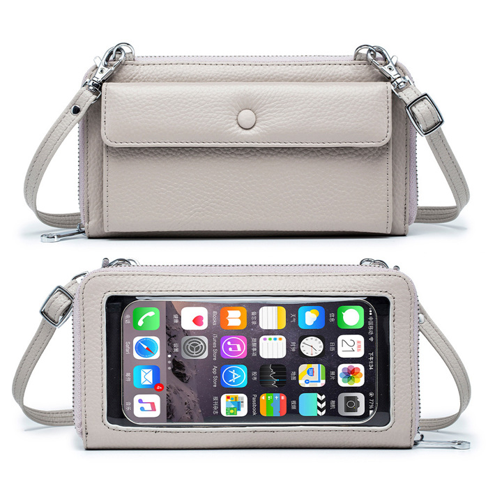 Ryann Genuine Leather Phone Wallet Crossbody | AILI'S CORNER