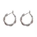  18K STAINLESS STEEL TWISTED HOOP EARRINGS | AILI'S CORNER