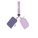 Vintage Violet/Lilac Clippable Dual Pouch Wristlet