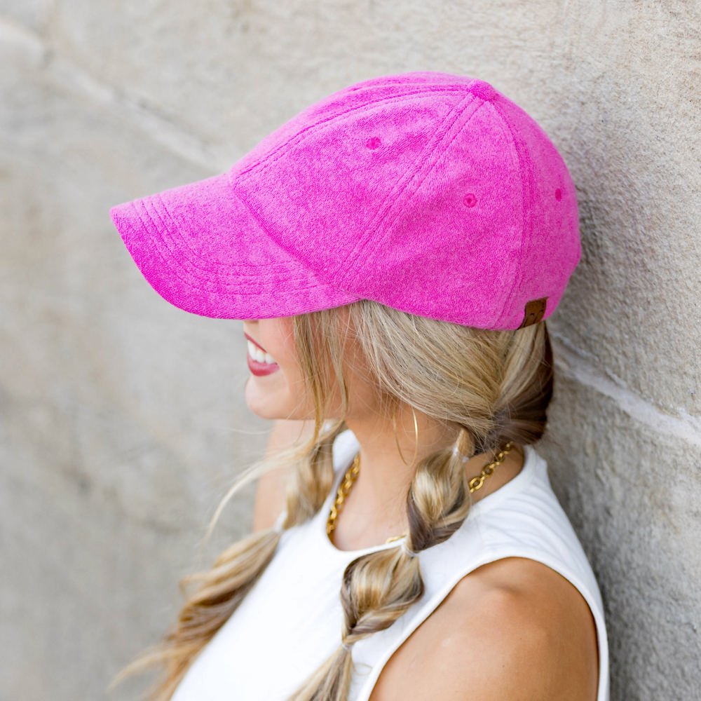 CC Terry Cloth Baseball Hat | AILI'S CORNER