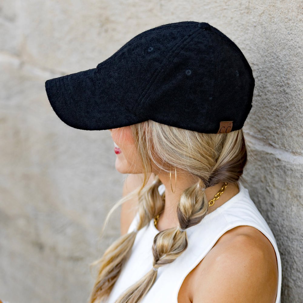 CC Terry Cloth Baseball Hat | AILI'S CORNER